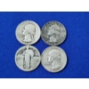 Image 1 : x4 Assorted Years U.S. 90% Silver Quarters FV: $1.00
