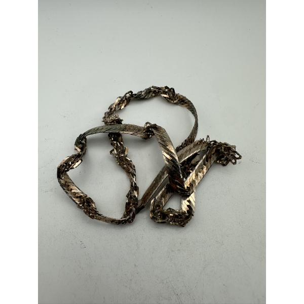 Damaged Sterling Silver Necklace - 23.7 Grams