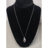 Image 1 : Beautiful Sterling Silver 18" Necklace With Spiral Pendant - Weight: 4.3g