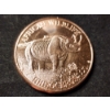 Image 3 : African Wildlife Rhinoceros 1 Oz .999 Fine Copper Round