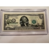 Image 1 : 2003 United States Jefferson IDAHO $2.00 Bill In Hard Case Holder - Mint Condition - RARE