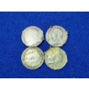Image 6 : x4 Great Britain 3 Pence Silver Coins ASW: 0.0227 oz Each