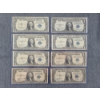 Image 1 : (4) Series 1935 A & (4) 1935 G $1 Silver Certificates - Face Value- $8.00