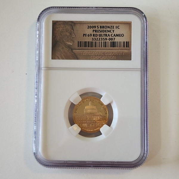 2009-S Bronze Lincoln Cent Presidency NGC PF 69 ULTRA CAMEO