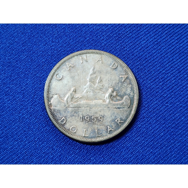 1959 Canada 80% Silver Dollar / ASW: 0.6oz