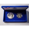 Image 1 : United States 1986 Liberty Coin Set Ft. Silver Dollar & Clad Half Dollar in Original Packaging 