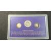 Image 3 : Barber Coin Collection Display - 1912-D, 1914- P Barber Silver Dime & 1904 Barber Silver Quarter