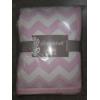 Image 1 : Cozy 37''x44'' Crib/Lap Baby Pink Chevron Print Comforter Brand New!