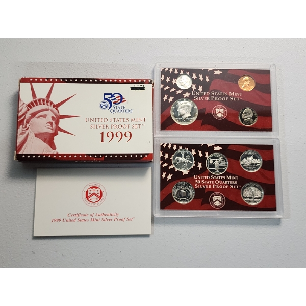 1999 United States Mint Silver Proof Set