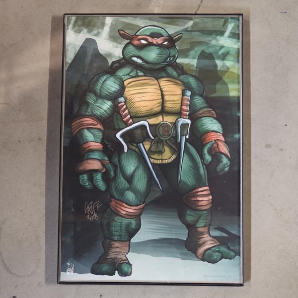 Teenage Mutant Ninja Turtles Raphael Framed Art Print (18x12")