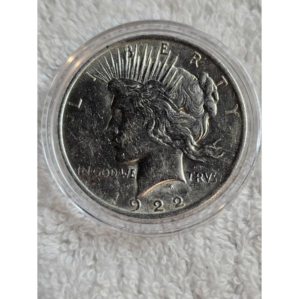 1922 90% Silver Peace Dollar Coin - AFV $1 - GREAT CONDITION!!! 