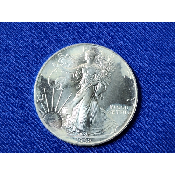 1992 American Silver Eagle - 1 oz .999 Fine Silver Coin
