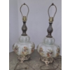Image 4 : Absolutely Gorgeous Pair Of Excellent Condition 23'' Opaline Glass Victorian Style Lamps 