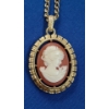 Image 2 : Beautiful Cameo Necklace, Sheffield Quartz Brooch Watch & Vintage Key Finder