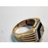 Image 5 : Vintage Art Deco Style Men's 10K Gold Ring - Size 10 - TW: 8.2g