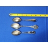 Image 9 : 3 - Vintage Sterling Silver Collectible Spoons: Chicago, Floral Twist, Yellowstone - TW: 60.8g