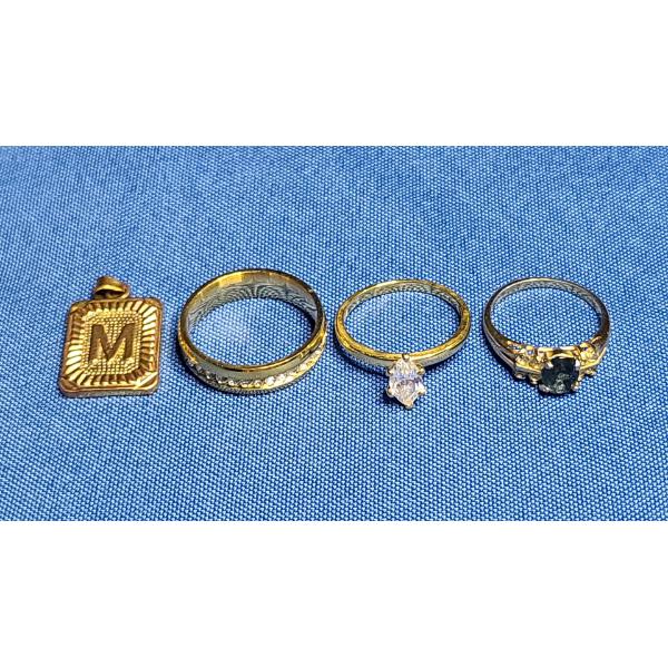 Assorted Gold Tone Costume Jewelry 