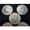 Image 2 : Five 40% Silver Kennedy Half Dollars - $2.50 Face Value