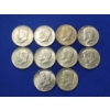 Image 1 : Lot of 10 Assorted Years 40% Silver Kennedy Half Dollars - Face Value: $5.00	