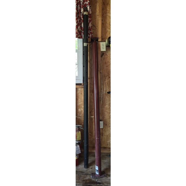 2 Adjustable Posts - 6'3" to 7'