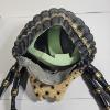 Image 6 : Sci-Fi Predator Cosplay Mask Set With Deluxe Latex Bio-Mask And Removable Silver Bio-Helmet