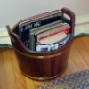 Image 1 : Vintage Magazine Rack Bucket With Handles