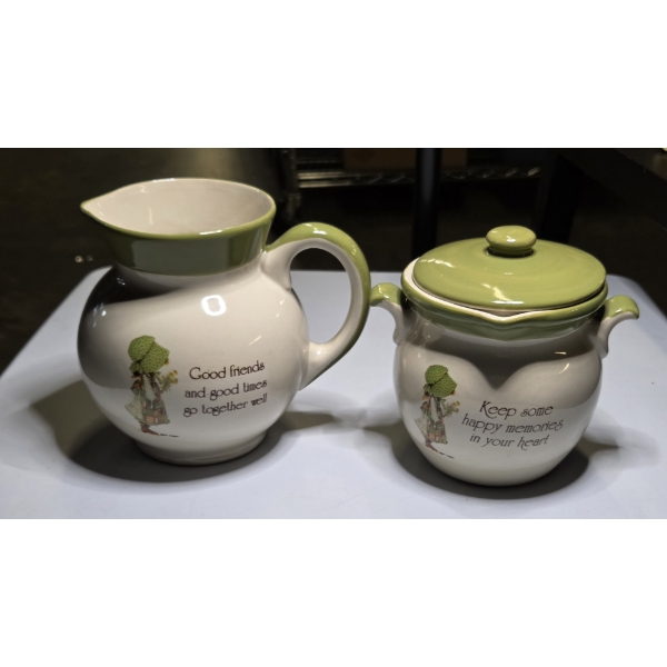 1978 Holly Hobby Cream & Sugar Servers