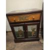 Image 2 : Prestwick Golf Club Hand Painted Side Table With Cupboard & Drawers
