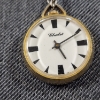 Image 4 : Nice Modern Webster Chalet Pocket Watch on Necklace Chain ~ Working Condition