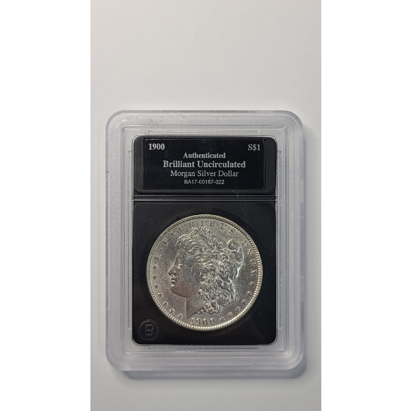 United States 1900 Brilliant Uncirculated Morgan 90% Silver Dollar
