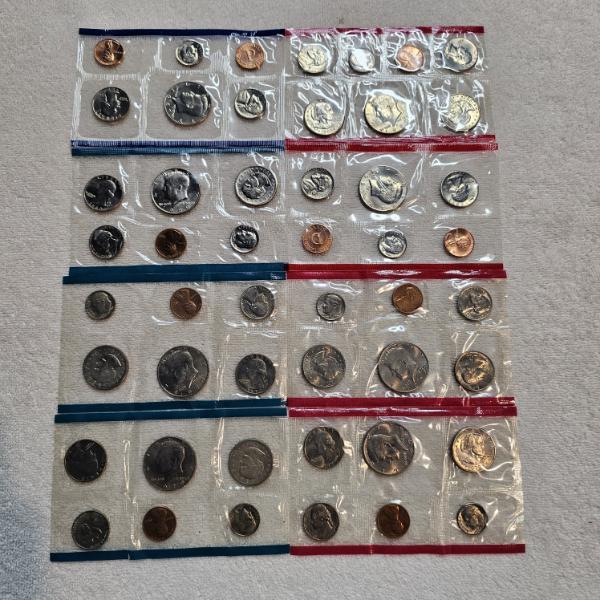 1979, 1980, and 1992 United States Mint Uncirculated Coin Sets