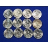 Image 3 : x12 1958 Brilliant Uncirculated Washington Quarters - 90% Silver - FV: $3.00