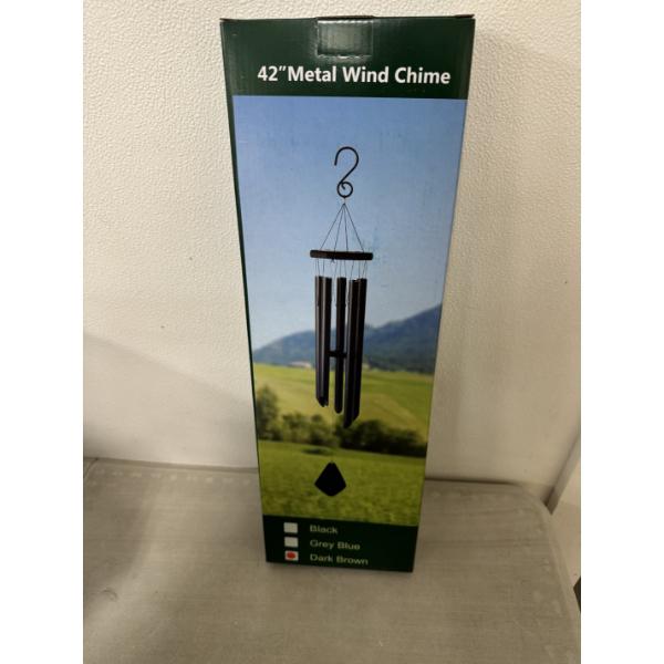 Heavy Duty Large 42" Brown Metal Wind Chime - Brand New In The Box