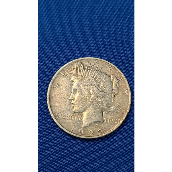 1922-D 90% Silver Peace Dollar
