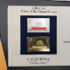 Image 7 : Father's Day 15 Gram .999 Fine Silver Bar & (3) 22K Gold States of the Union Stamps