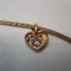 Image 3 : Gorgeous 10K Yellow Gold 17" Necklace with Heart Pendant - TW: 6.0g