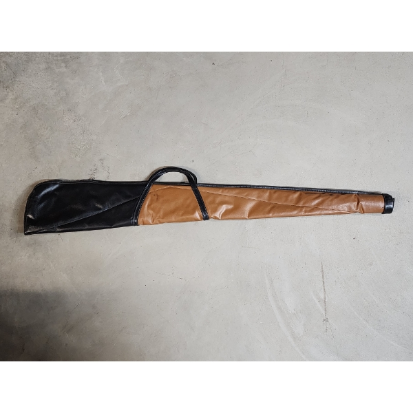 Vintage Two-Tone Leather Soft Lined Zip-Up Rifle Case ~ 49in