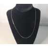 Image 1 : 14K Yellow Gold 18" Serpentine Necklace - Weight: 2.1g