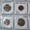 Image 5 : Two Binder Pages Filled with Assorted World Coins: Ireland, Russia, Great Britain, Isreal, & More! 