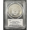 Image 2 : 2021 United States American Silver Eagle .999 Fine Silver Troy Ounce Coin - first Strike