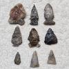 Image 1 : EARLY AMERICAN! Antique Assortment of Native American Stone Artifacts including Arrow/Spear Heads