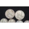Image 2 : Assorted 90% Silver Franklin Half Dollars & 90% Silver Washington Quarters - Face Value: $2.00