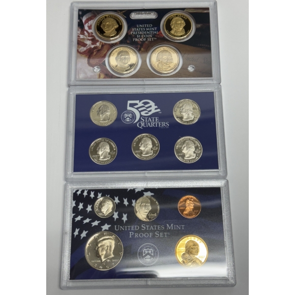 2007 US Mint Proof Coin Set & 2007 US Mint Presidential $1 Coin Proof Set 