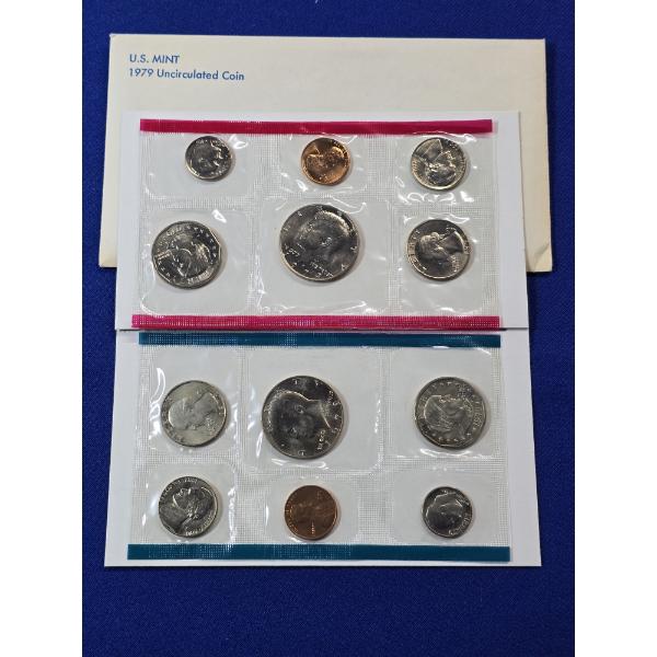 1979 P & D United States Mint Uncirculated Coin Set - 12 Uncirculated Coins