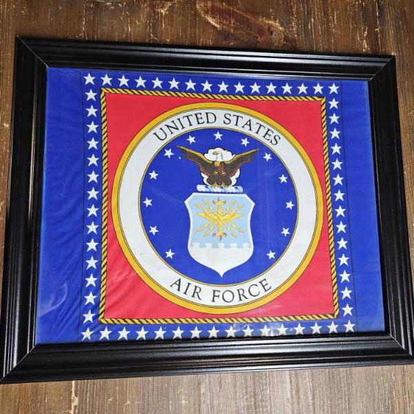 Framed 20x24" United States Air Force Flag Wall Decor