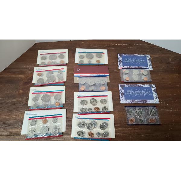 Large Lot Of U.S Mint uncirculated Coin Sets Ranging From 1974- 1997