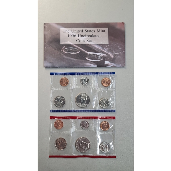 United States Mint 1996 Uncirculated Coin Set