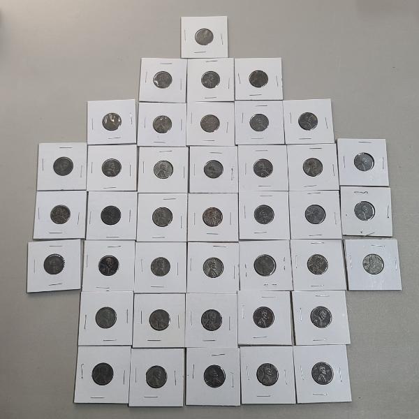 (40) 1943 Lincoln Steel Cents - Face Value: $0.40