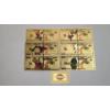 Image 1 : (6) Kung-Fu Panda 999999 24K Gold Foil Banknotes Set w/ COA