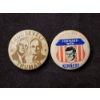 Image 1 : Two Political Campaign Buttons - Roosevelt & Truman Along With "Forward With Kennedy" 